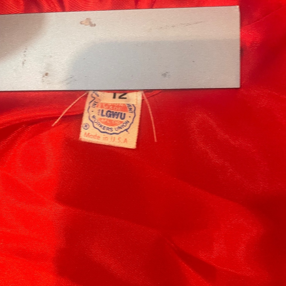 Ilie Wacs Vintage Red Long Wool Jacket - Picture 5 of 13